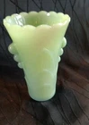 Fire King Jade-ite Art Deco Bud Flower Vase scallop Vintage