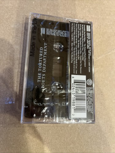 Taylor Swift TTPD the Tortured Poets Department Album Cassette The Black Dog - Picture 2 of 3