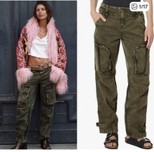 Free People x We The Free Can't Compare Slouch Cargo Pants Black Large