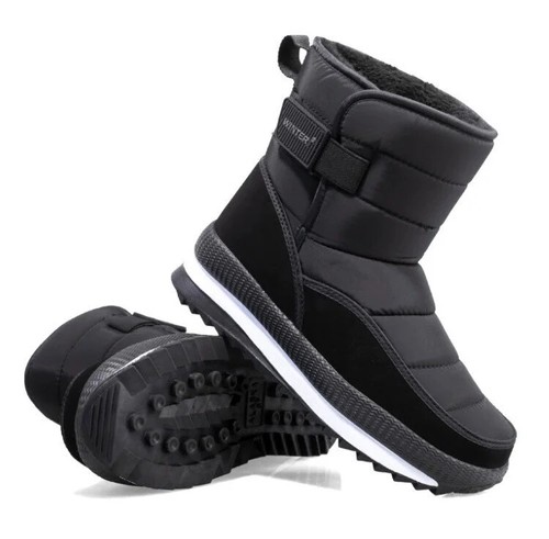 Hombres Mujeres Botas de Nieve Invierno Plataforma Algodón Zapatos Espesados Cálidos Botines - Imagen 21 de 24