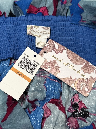 NWT Band Of The Free Soria Floral Mini Dress Lapis Blue Slate S - Picture 12 of 14