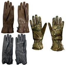 MK2 LEATHER GLOVES - MTP camo & Brown & Black Combat , British Army , Conditions