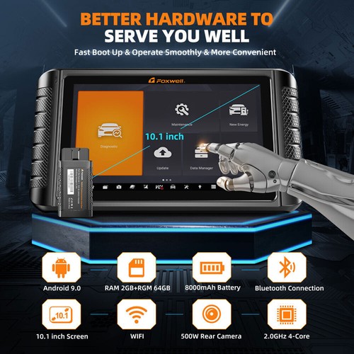 Foxwell NT1009 OBD2 Bidirectional Scanner - ECU Coding & Active Test Device - Picture 9 of 10