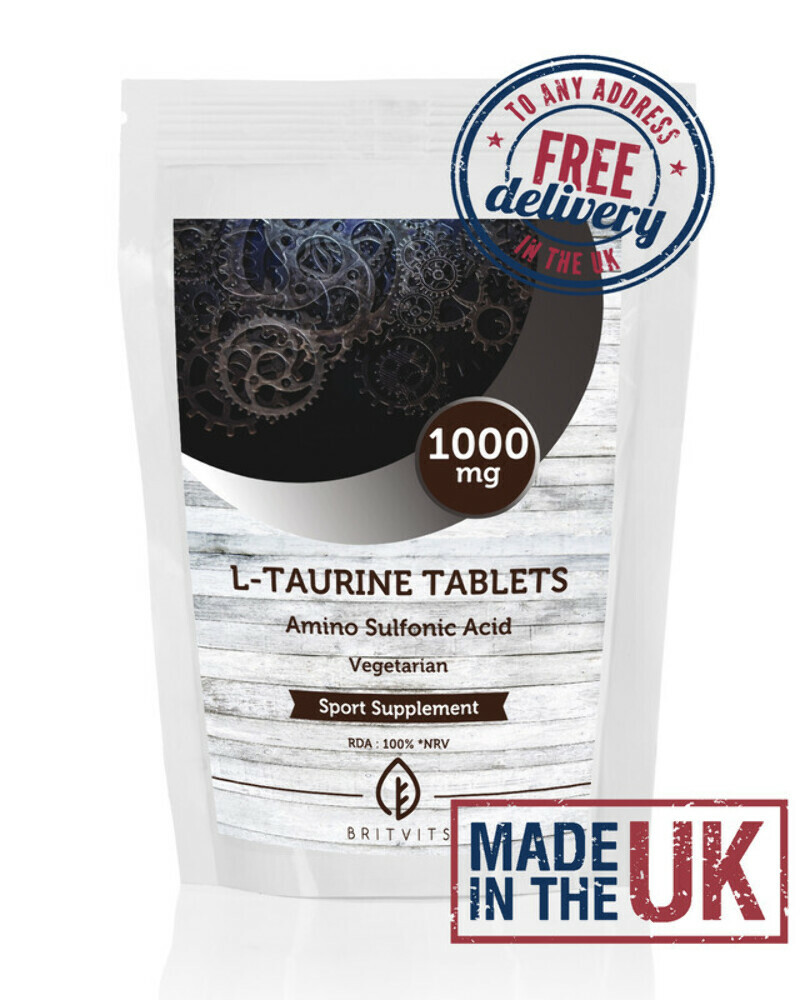 L-Taurine 1000mg Veg Tablets UK Supplements Amino Acids Specjalna cena wysyłkowa