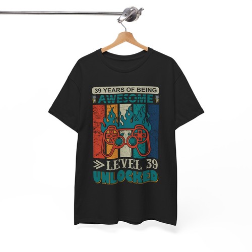 Gaming Video Games Unisex Heavy Cotton Tee T-Shirt 'Years Of Being Awesome' - Picture 21 of 109