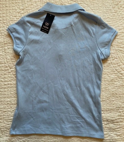 NWT Izod Light Blue Polo School Uniform Shirt Girls L 10/12 - Picture 2 of 2