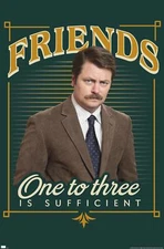 Parks and Recreation - Ron Swanson Friends - Poster