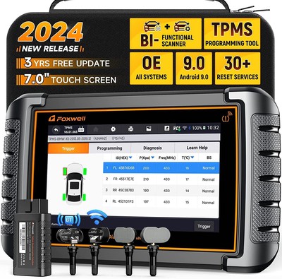 FOXWELL NT809TS All Bidirectional OBD2 Scanner Diagnostic Tool TPMS Programming