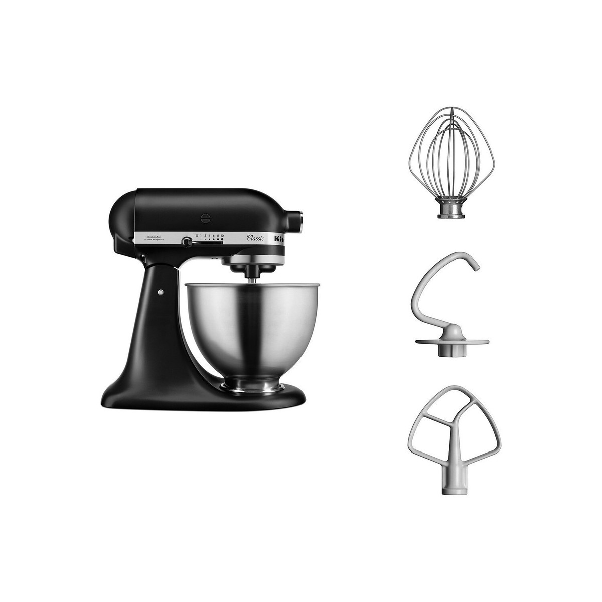 KitchenAid K45SSOB CLASSIC 4.5qt Tilt- Head Stand Mixer - Onyx