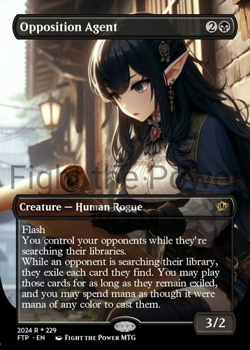 Opposition Agent Anime Style Card For EDH and Playtest - 第 1/3 張圖片
