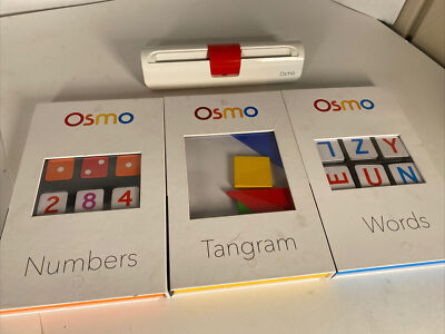 Osmo Learn To Code Bundle Lot Base, Numbers, Words, Tangram Coding Genius Kit