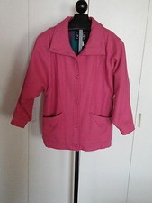 GORGEOUS WOOLRICH LADIES PINK WOOL JACKET-M-BARELY WORN-LINING 85 WOOL-GREAT