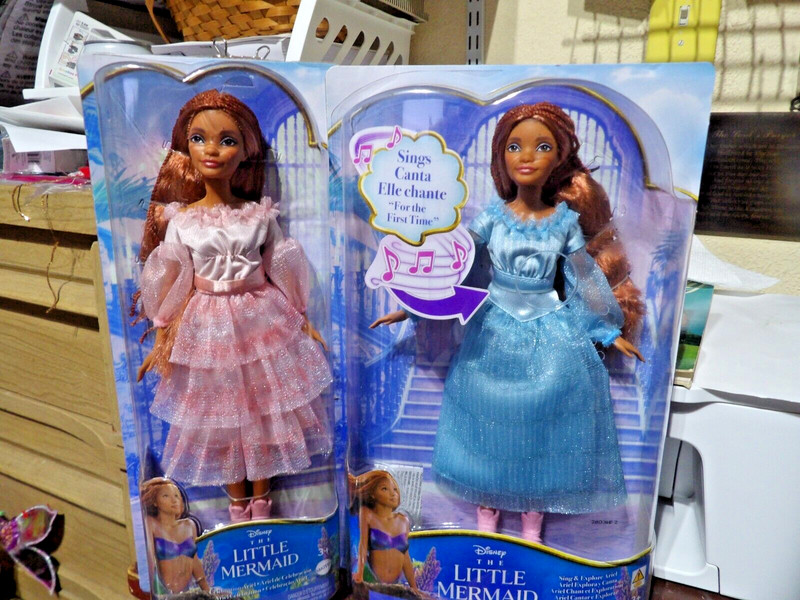 (2) Disney THE LITTLE MERMAID Celebration Ariel & Sing & Explore Ariel Brand New
