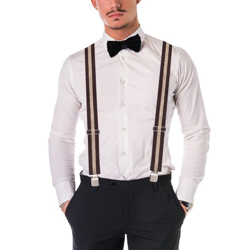 Buyless Fashion Heavy Duty 2 Pack Suspenders Men 48" Adjustable Straps 1 1/2" -Y - Picture 63 of 77