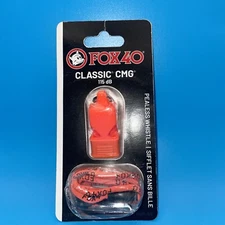 Fox 40 | Classic CMG Whistle | Orange | 100% AUTHENTIC | FREE LANYARD
