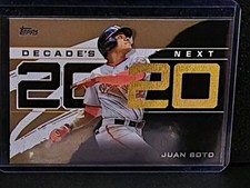 2020 topps decade's next DN-12 Juan Soto gold 10/50