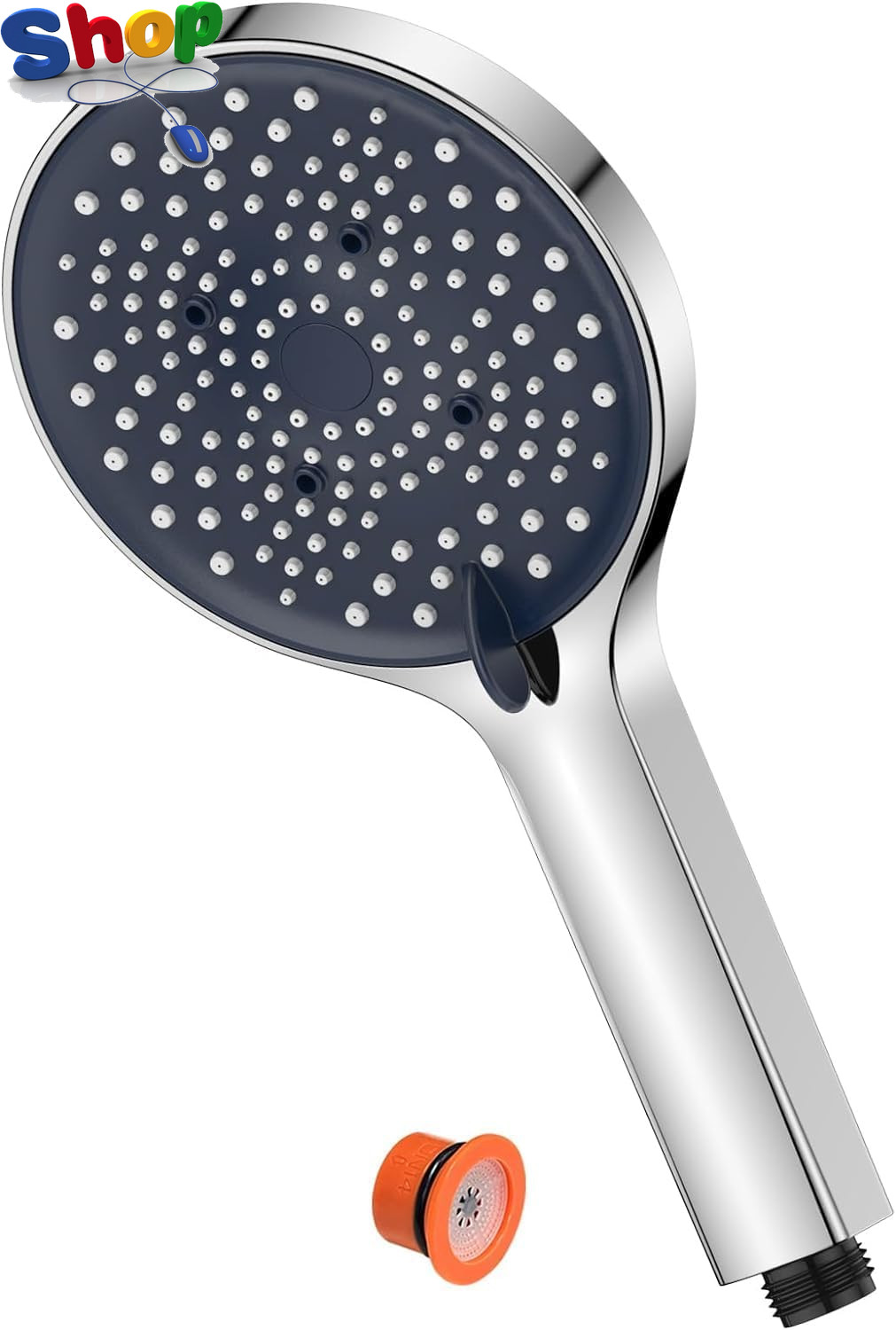 Shower Head High Pressure - 130Mm Large Powerful Flow, 6 Modes, Pressure Boostin