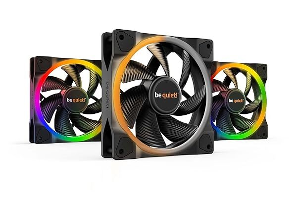 be quiet! Light Wings 120mm PWM fan 3-pack ARGB LED quiet case fan 4-pin BL076