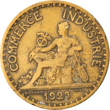 [#219091] Coin, France, Chambre de commerce, Franc, 1923, Paris, VF(20-25)
