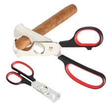 Galiner Double blades Cigar Scissor Cutter Stainless Steel Cut Tool Pocket Sharp