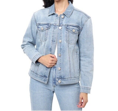 NEW!! Seven7 Women's LG Button Front Demin Jean Jacket "SHIPS FREE" - Picture 3 of 6
