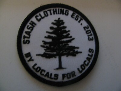 STASH CLOTHING  Est 2013 By Locals  Fashion 2.5'' Patch Iron On NOS Free Shipping