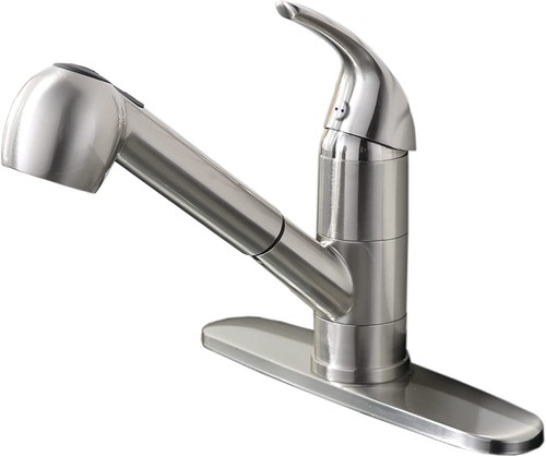 Ufaucet Modern Best Commercial Cen Brushed Nickel Stainless Steel Single Lever  - Picture 1 of 2