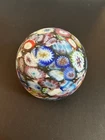 Millefiori Murano Matte Paperweight Rare Vintage