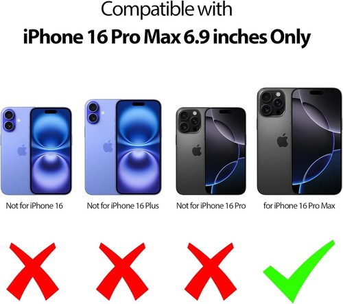 for for iPhone 16 Pro Max Case Heavy Duty Hybrid Shockproof Bumper Durable Phon - Picture 7 of 13