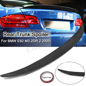Matte Trunk Boot Lip Rear Spoiler Wing Performance For Bmw E92 M3 Details About Matte Trunk Boot Lip Rear Spoiler Wing Performance For Bmw E92 M3 Coupe