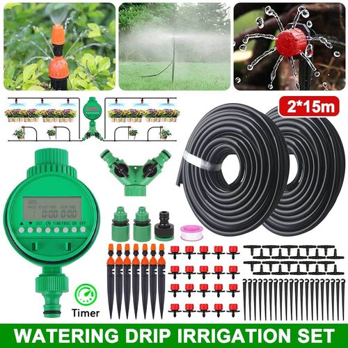 25m 50m 100m Bewässerungssystem Tropfschlauch Garten Bewässerung Wasser Schlauch - Bild 31 von 45