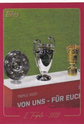 Topps 125 Jahre Bayern München Sticker 2025 No. 21 2. Triple 2020