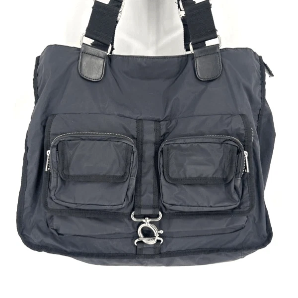 Vintage Y2K Banana Republic Men’s Travel Tote Carry On Nylon & Leather Bag - Image 3 of 4