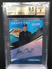 BGS 9.5 Gem Mint RC Absolute Memorabilia LONZO BALL Auto Rookie Autograph /25