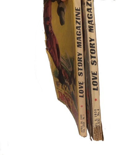 Lot 2 Love Story Magazines Illustrated Vintage '30s Fiction Romance Paperbacks - Picture 9 of 9