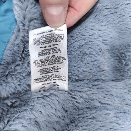 Columbia Jacket Womens Small Blue Faux Fur Lined Quilted Copper Crest Hooded - Picture 9 of 21