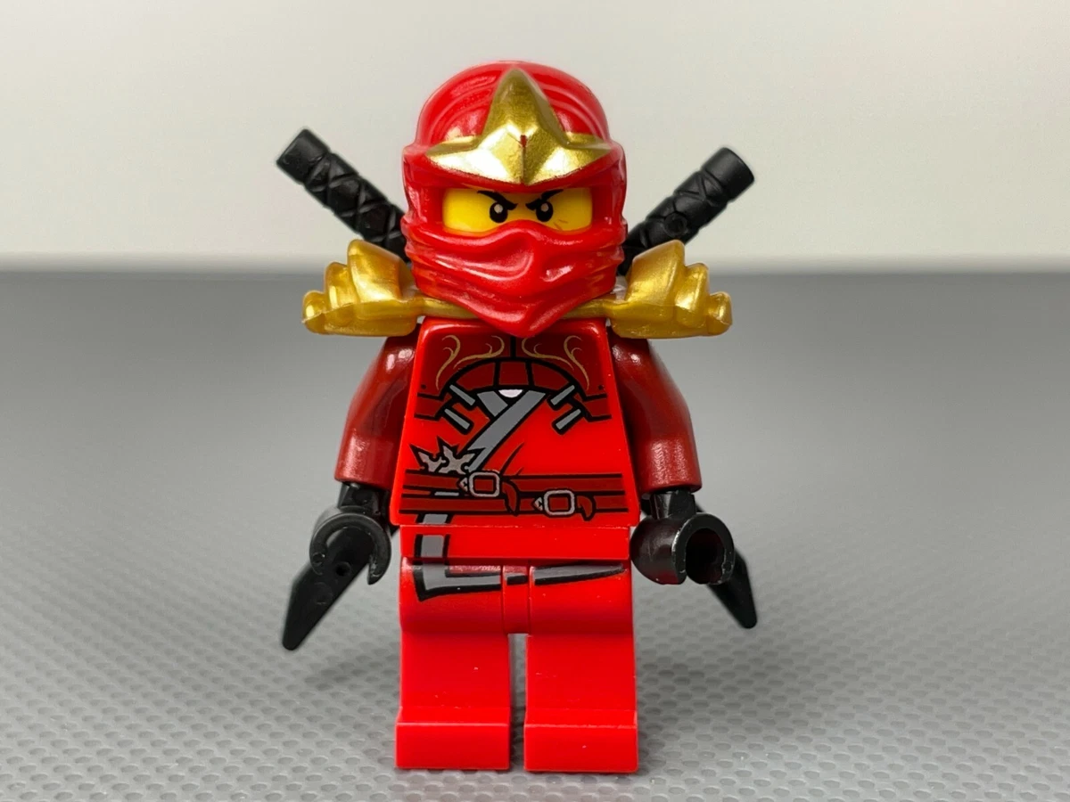 Kai ZX with Armor LEGO Ninjago Minifigure Figure (2012) Black Swords Red  Ninja