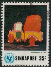 Lot 4053 - Singapore - 1974 35c Universal Children's Day used
