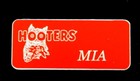 Mia Hooters Uniform Name Tag Pin Waitress Bar Maid Costume Lingerie Drag Queen — photo 2