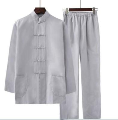 Männer chinesischer Tang Anzug Mantel traditionelle Kung Fu Herren Retro Chinesische Uniform Tunika Stehkragen Anzug