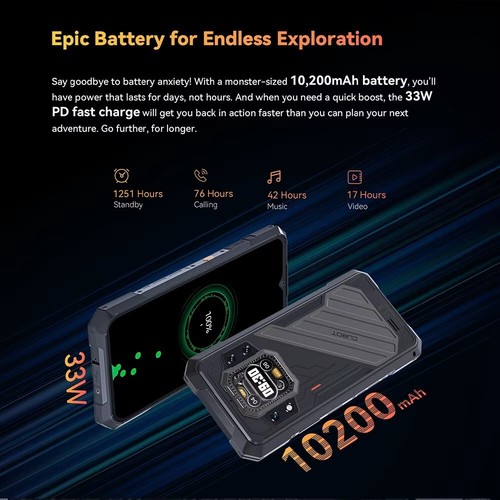 Original CUBOT KINGKONG X Pro 5G Rugged Phone 10200mAh 48GB 256G IP68 Smartphone - Picture 4 of 16
