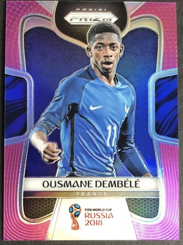 2018 Panini Prizm World Cup OUSMANE DEMBELE France PINK Refractor /8🔥💎 PSA BGS