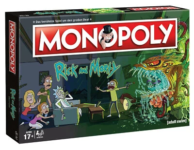 Monopoly Rick and Morty Edition Brettspiel Gesellschaftsspiel Spiel deutsch - Bild 1 von 4