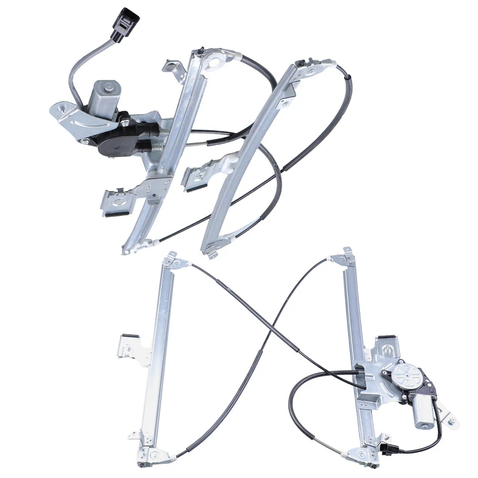Set of 2 Rear Power Window Regulators For 2001-2006 Silverado / Sierra Crew Cab Foto 2 de 4