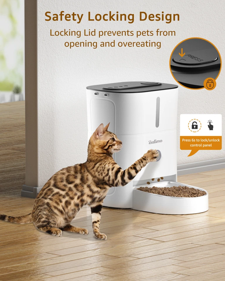  3L Futterspender Futterautomat Katze & Hund Automatischer Pet Feeder mit Timer - Bild 2 von 4