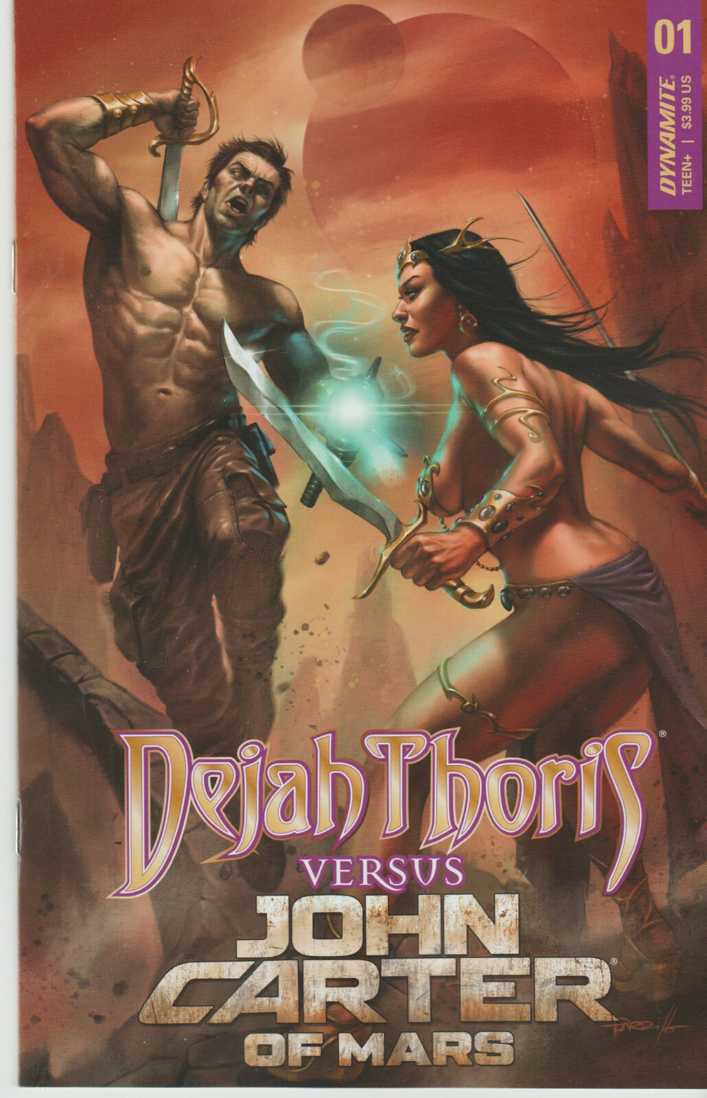 DYNAMITE COMICS DEJAH THORIS VERSUS JOHN CARTER OF MARS #1 SEP 2021 1ST PRINT NM