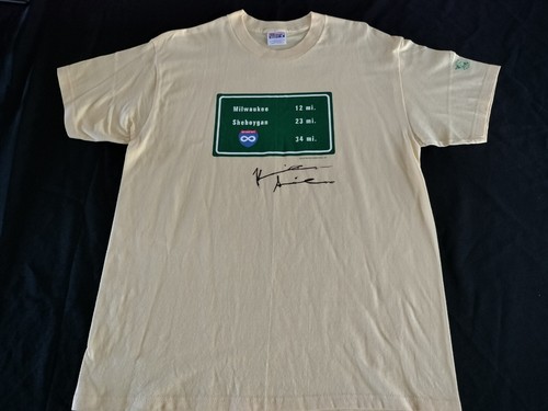 Vintage Dogma View Askew 1999 T-Shirt 90s Kevin Smith Yellow L Rare Graphitti - Picture 10 of 11