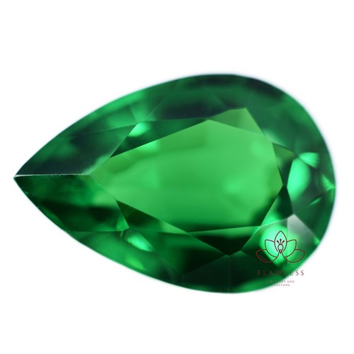 Natural Tsavorite Garnet Pear Cut Green 10 Ct Certified Loose Gemstone - Picture 4 of 7
