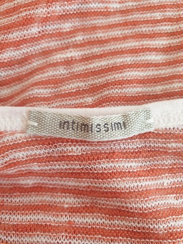 3066 Intimissimi Linen Top T-Shirt, Size S-M - Orange - Picture 8 of 10