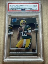 JORDAN LOVE 2020 Panini Chronicles Clearly Donruss Rated Rookie #RRJL PSA 9 MINT